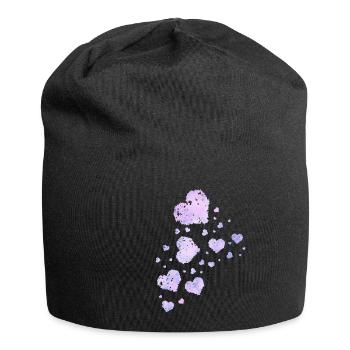 coeurs de peinture - Bonnet en jersey - noir - Devant