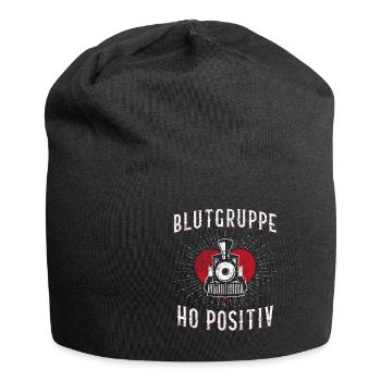 Blood group H0 positive model railway model building - Jersey Beanie - black - Front