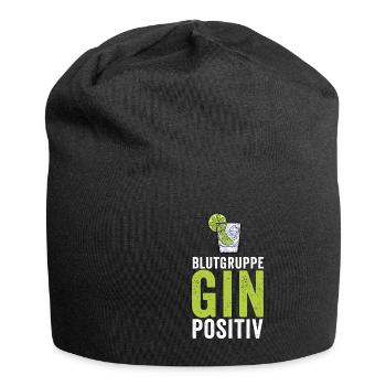 Gin lovers alcohol funny - Jersey Beanie - black - Front