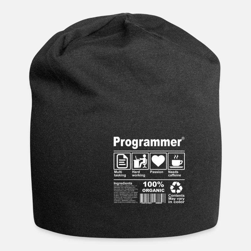 Programmer - Jersey-Beanie - Schwarz
