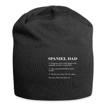 Spaniel Dad Description FUNNY SPANIEL TEE - Jersey Beanie - black - Front