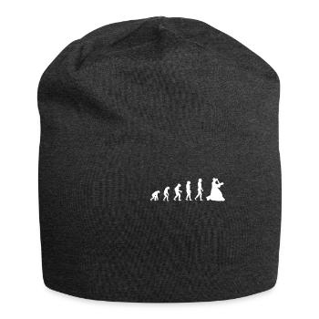 evolution of slow fox - Jersey-Beanie - Anthrazit - Vorne
