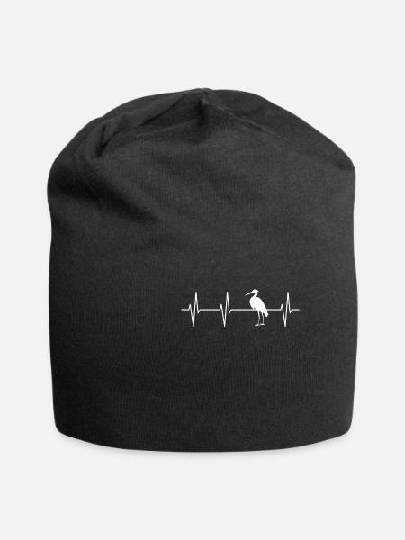 Tshirt Heron Heartbeat - Bonnet en jersey - noir