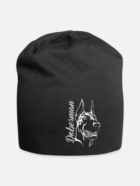 Doberman Doberman - Jersey Beanie - black