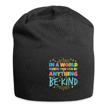 Autismus Autist Asperger Syndrom Puzzel Geschenk - Jersey-Beanie - Schwarz - Vorne