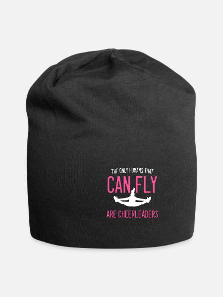 Menschen Fly Cheerleader Tänzer Geschenk - Jersey-Beanie - Schwarz