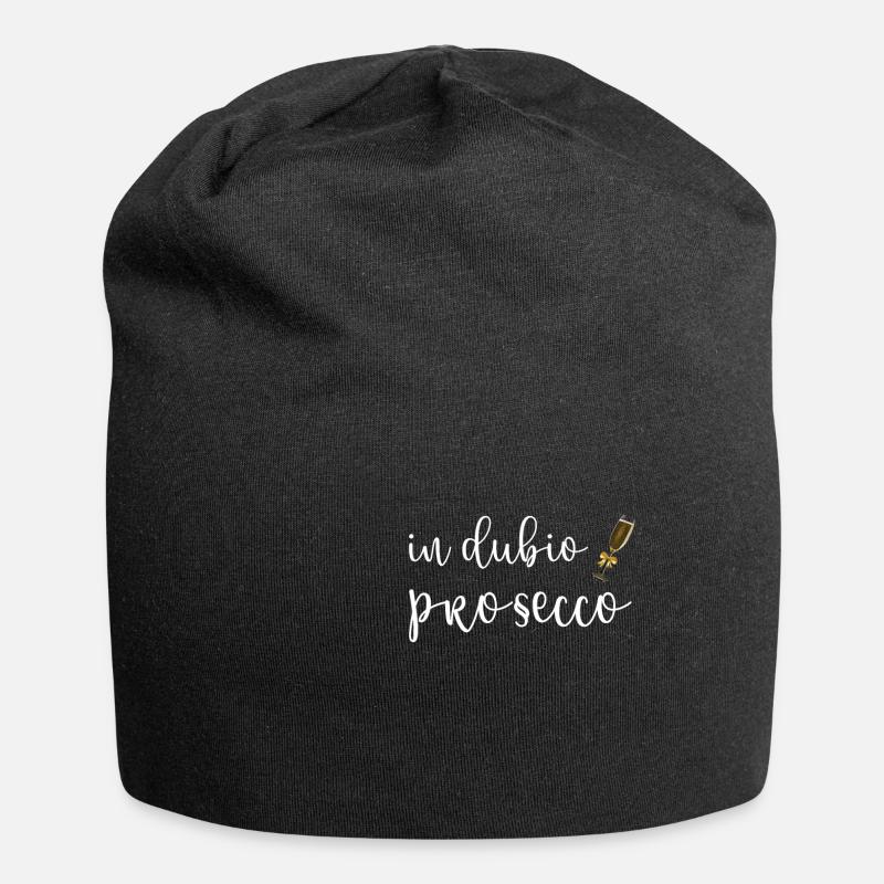 In Dubio Prosecco law student gift idea - Jersey Beanie - black