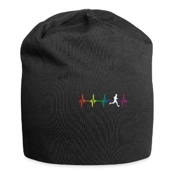Triathlon Rainbow Heartbeat - Jersey Beanie - black - Front