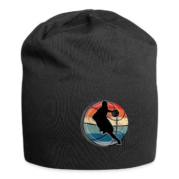 Basketball Vintage Basketballspieler - Jersey-Beanie - Schwarz - Vorne