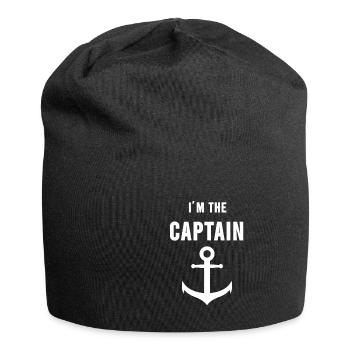 Herren Kapitän Bootsfahrer Boot Bootsbesitzer T-Sh - Jersey-Beanie - Schwarz - Vorne