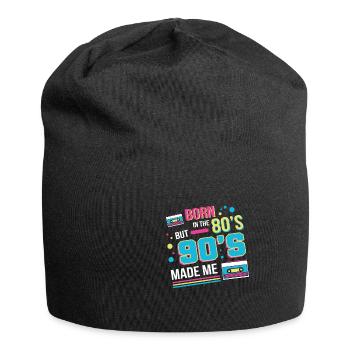 Born in the 80s hipster gift - Jersey Beanie - black - Front