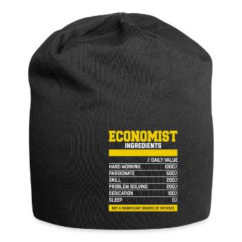 Great Economist Ingredients T-Shirt - Jersey Beanie - black - Front