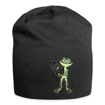 Bodybuilding frog fitness dumbbell - Jersey Beanie - black - Front