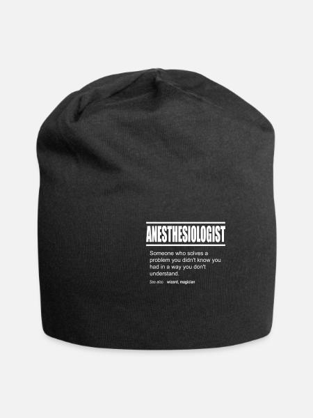 Description drôle Tee Anesthesiologist Edition - Bonnet en jersey - noir