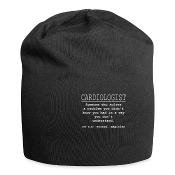Funniest Cardiologist T-Shirt Ever - Jersey Beanie - black - Front