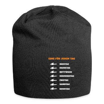 Holzfäller Waldarbeiter Förster Kettensäge - Jersey-Beanie - Schwarz - Vorne