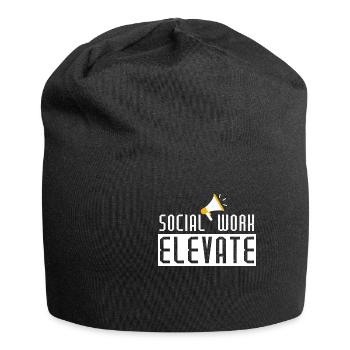 Soziale Arbeit Elevate - Jersey-Beanie - Schwarz - Vorne