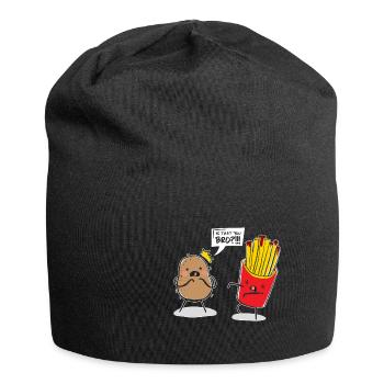Frère de pommes de terre et frites - Bonnet en jersey - noir - Devant