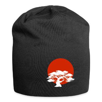 Miyagi-do Karate Bonsai-Baum-Kampfkunst Japanische - Jersey-Beanie - Schwarz - Vorne
