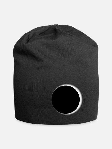 Lunar eclipse moon astronomy apocalypse galaxy - Jersey Beanie - black