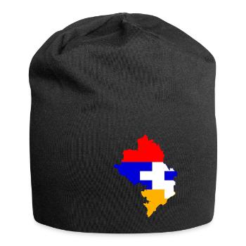 Drapeau de l'Artsakh Fort Haut-Karabakh Arménie Nati - Bonnet en jersey - noir - Devant