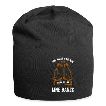 Linedance Western Line Dance Partner Tanz Fan - Jersey-Beanie - Schwarz - Vorne