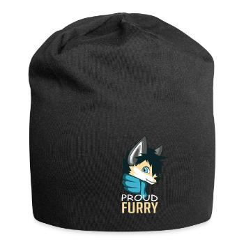 Stolzer Furry Haustierbesitzer oder Liebhaber Gesc - Jersey-Beanie - Schwarz - Vorne