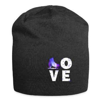 Figure skating gift figure skater girl - Jersey Beanie - charcoal grey - Front