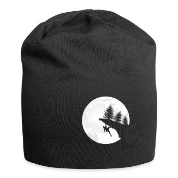 Boulder, , Kletter Geschenk-Idee I - Jersey-Beanie - Schwarz - Vorne