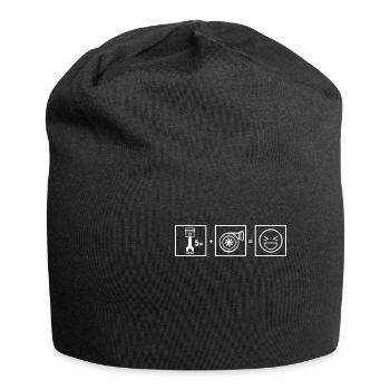 Funny 5 cylinder turbo engine - Jersey Beanie - black - Front