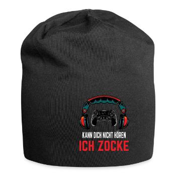 Ich Kann Dich Nicht Hören Ich Zocke Gamer Zocken - Jersey-Beanie - Schwarz - Vorne
