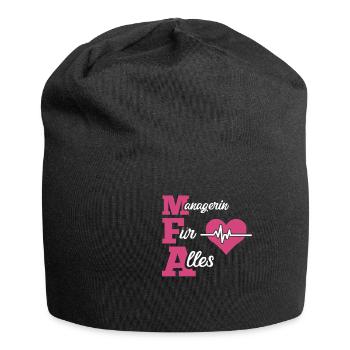 Arzthelferin, MFA, Medizinische Fachangestellte, - Jersey-Beanie - Schwarz - Vorne