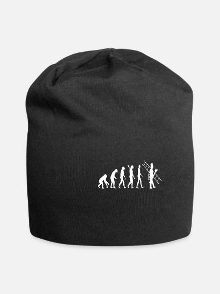 Schornsteinfeger Evolution Kaminkehrer Entwicklung - Jersey-Beanie - Schwarz