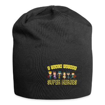 I teach superhero fantastic lessons - Jersey Beanie - black - Front