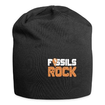Fossils Rock Archeology Gift - Jersey Beanie - black - Front