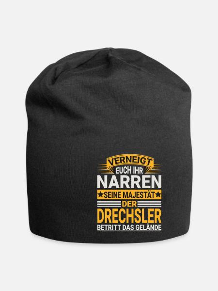 Drechsler Design für einen Drechsler - Jersey-Beanie - Schwarz
