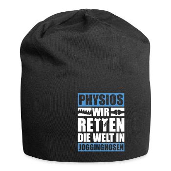 Physio I Physiotherapie I Physiotherapeut - Jersey-Beanie - Schwarz - Vorne