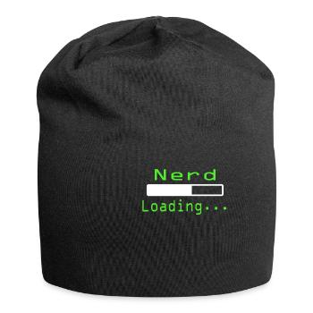 Nerdy Nerd T-Shirt - Jersey-Beanie - Schwarz - Vorne