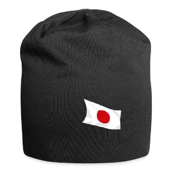 Drapeau du Japon 8 bits Drapeau japonais Retro Gamer - Bonnet en jersey - noir - Devant