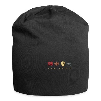 HAM Radio Ham Radio Radio Amateur Cadeau Rétro - Bonnet en jersey - noir - Devant