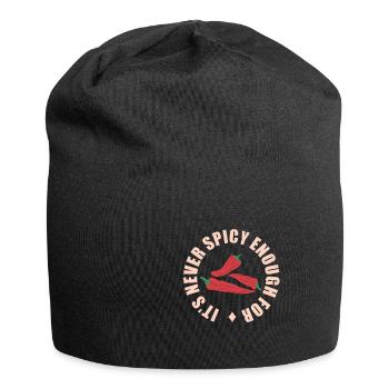 Scharfes Essen Liebhaber Es ist nie scharf genug f - Jersey-Beanie - Schwarz - Vorne