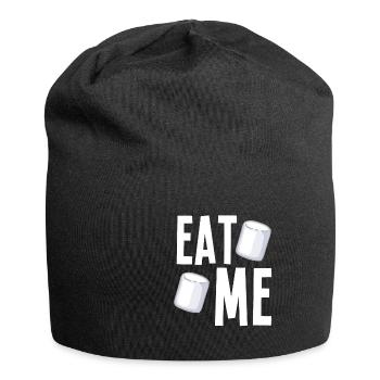 Mange-moi des guimauves - Bonnet en jersey - noir - Devant