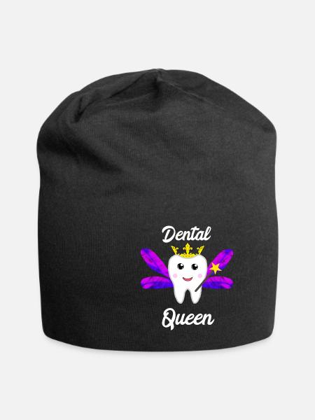 Dental Queen Zahntechniker Zahnarzt Zahnpraxis - Jersey-Beanie - Schwarz