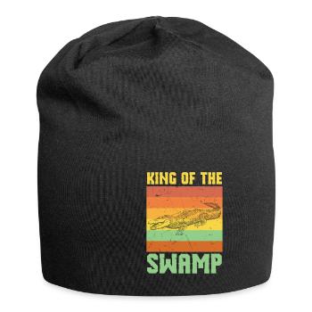 King Of The Swamps Crocodile - Jersey Beanie - black - Front