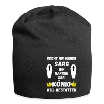 Lustige Bestatter Friedhof Bestattung Geschenke - Jersey-Beanie - Schwarz - Vorne