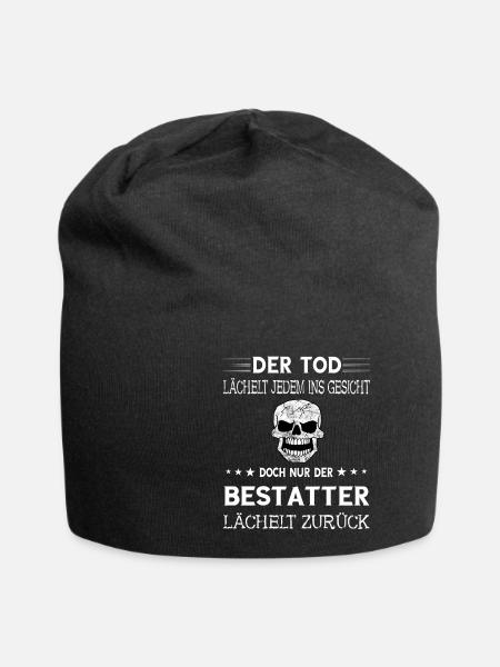 Lustige Bestatter Friedhof Bestattung Geschenke - Jersey-Beanie - Schwarz