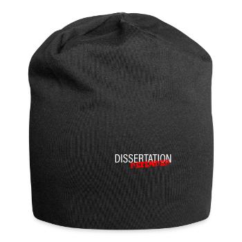 Dissertation Defended 2 - Jersey Beanie - black - Front
