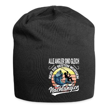 Lustiges Angler Spass Angel Team Design für - Jersey-Beanie - Schwarz - Vorne