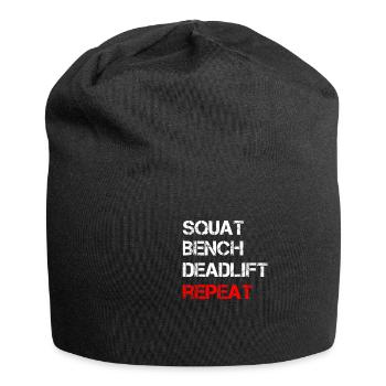 Squat Bench Deadlift Repeat - Jersey-Beanie - Schwarz - Vorne
