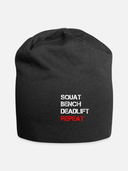 Squat Bench Deadlift Repeat - Jersey-Beanie - Schwarz